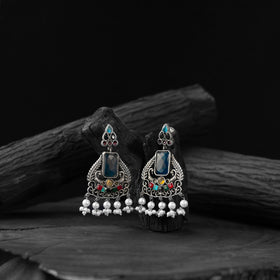 Multicolor - saanjh bela swan oxidised earrings