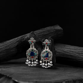 Multicolor - saanjh bela swan oxidised earrings