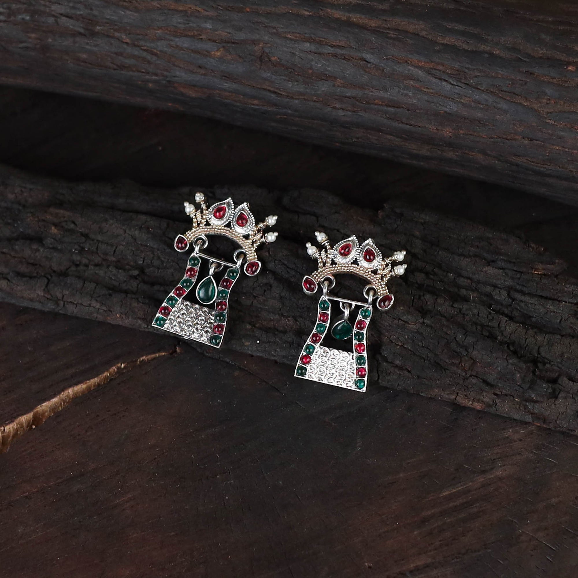 Saanjh Saaj Classic German Silver Necklace Set