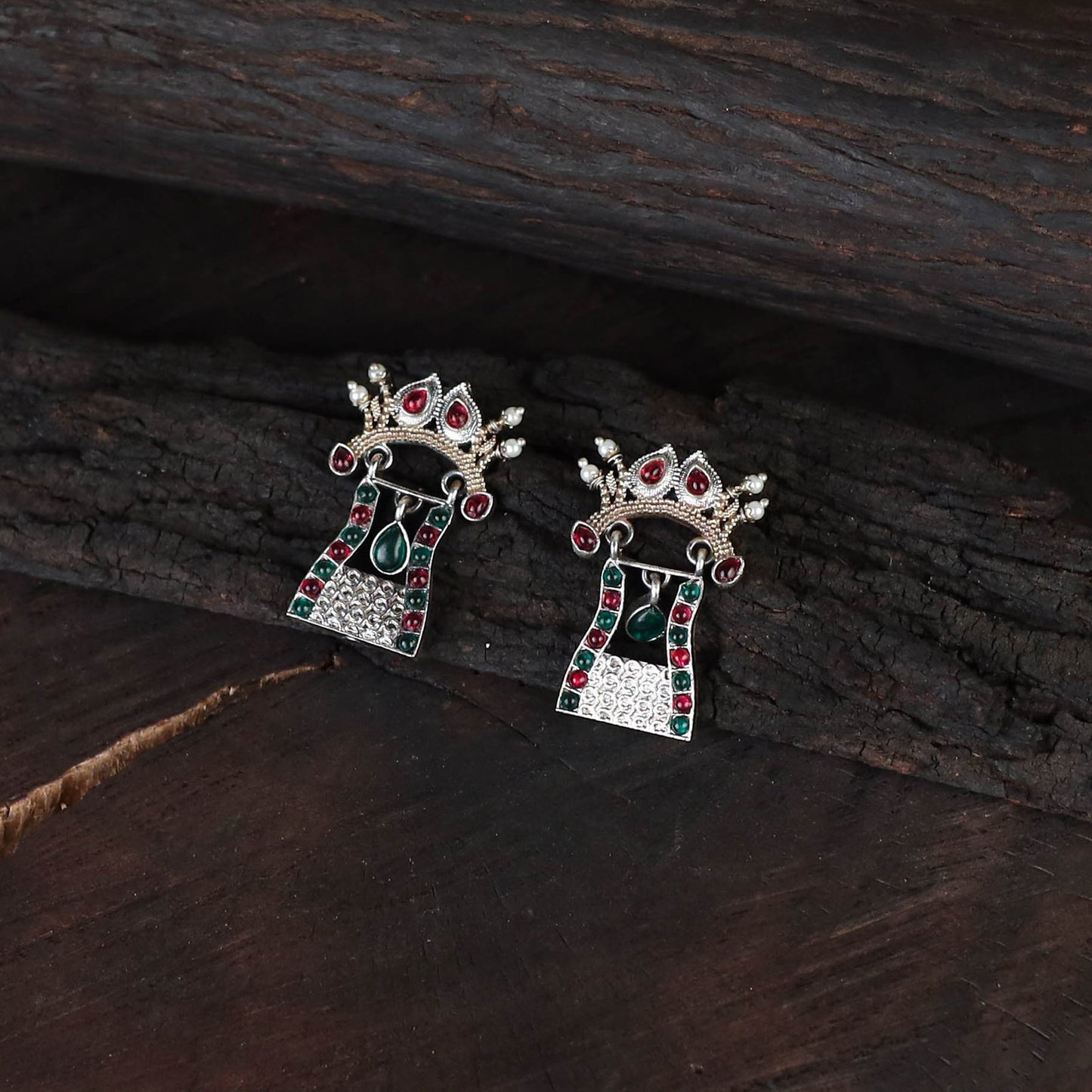 Saanjh Saaj Classic German Silver Necklace Set