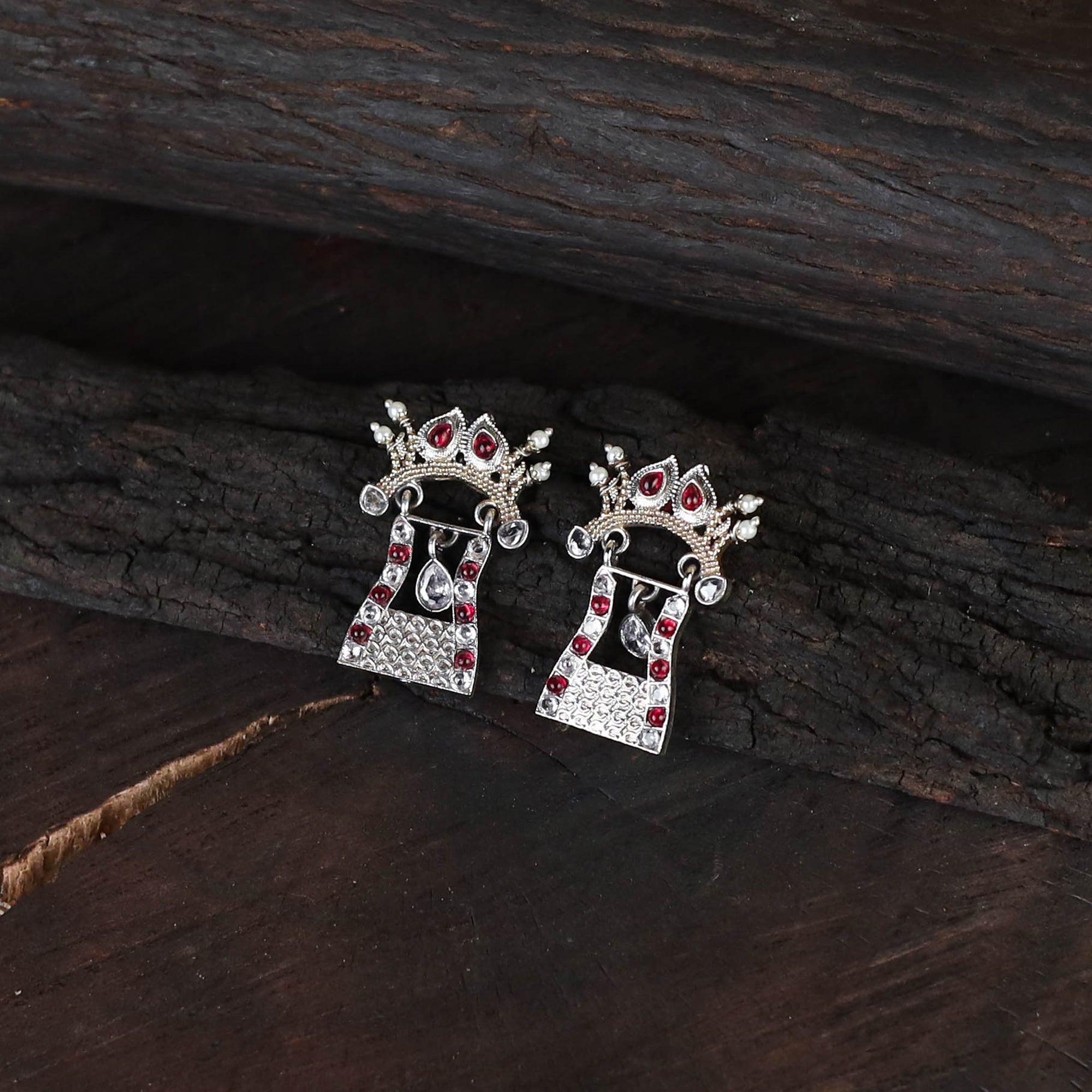 Saanjh Saaj Classic German Silver Necklace Set