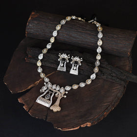 Saanjh Saaj Classic German Silver Necklace Set