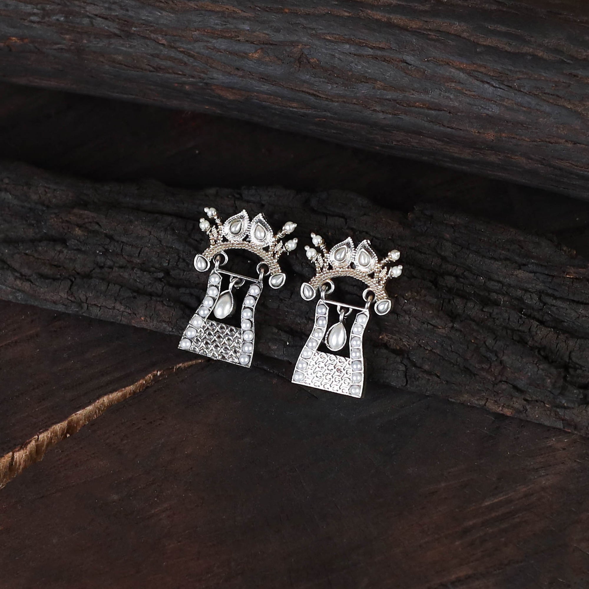 Saanjh Saaj Classic German Silver Necklace Set