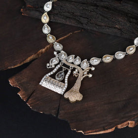 Saanjh Saaj Classic German Silver Necklace Set