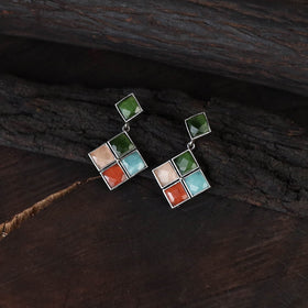 Multicolor - saanjh saaj classic german silver necklace set