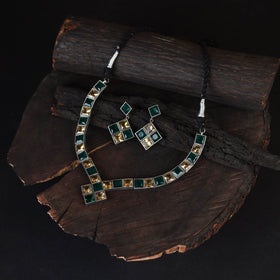 Saanjh Saaj Classic German Silver Necklace Set