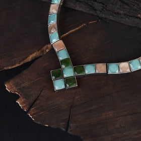 Saanjh Saaj Classic German Silver Necklace Set