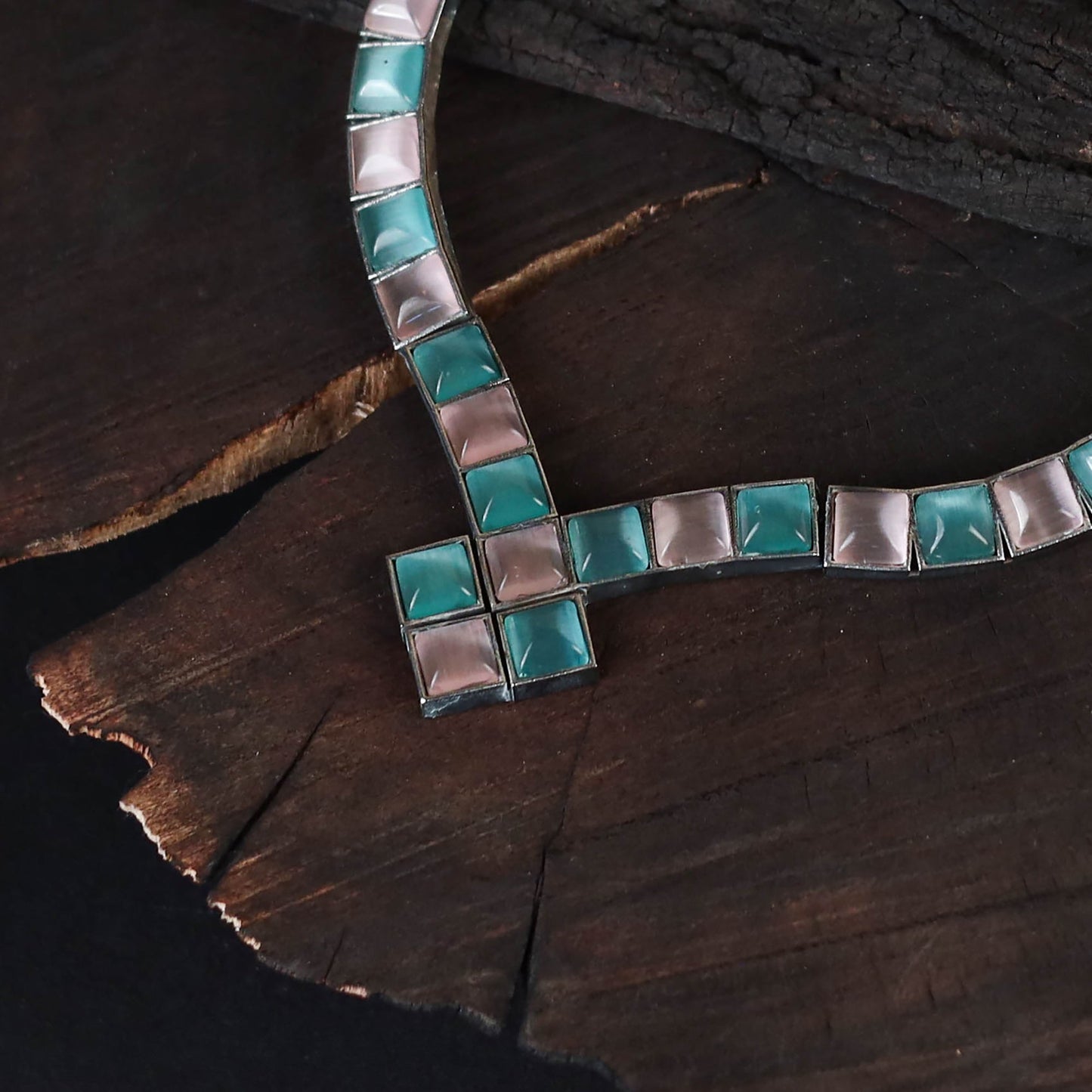 Saanjh Saaj Classic German Silver Necklace Set