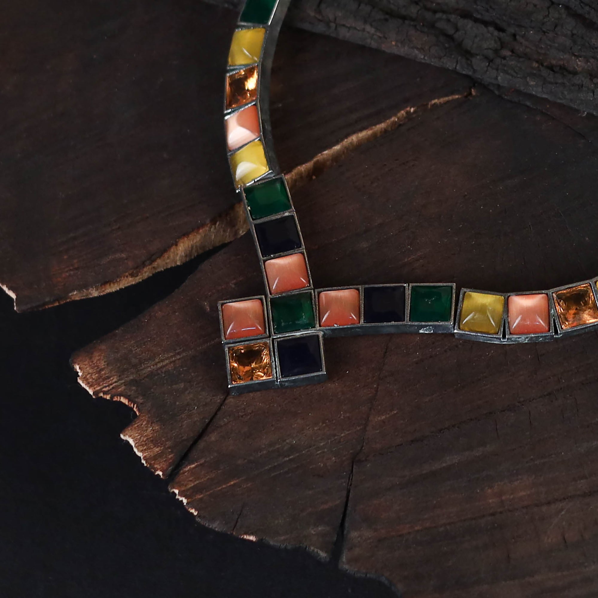 Saanjh Saaj Classic German Silver Necklace Set