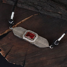 Multicolor - saanjh saaj classic german silver necklace set