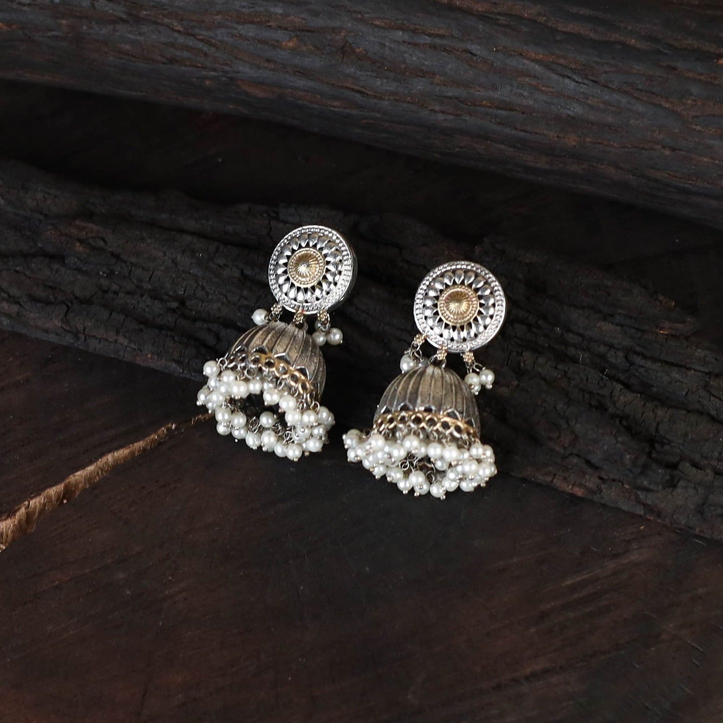 Multicolor - saanjh saaj classic german silver necklace set