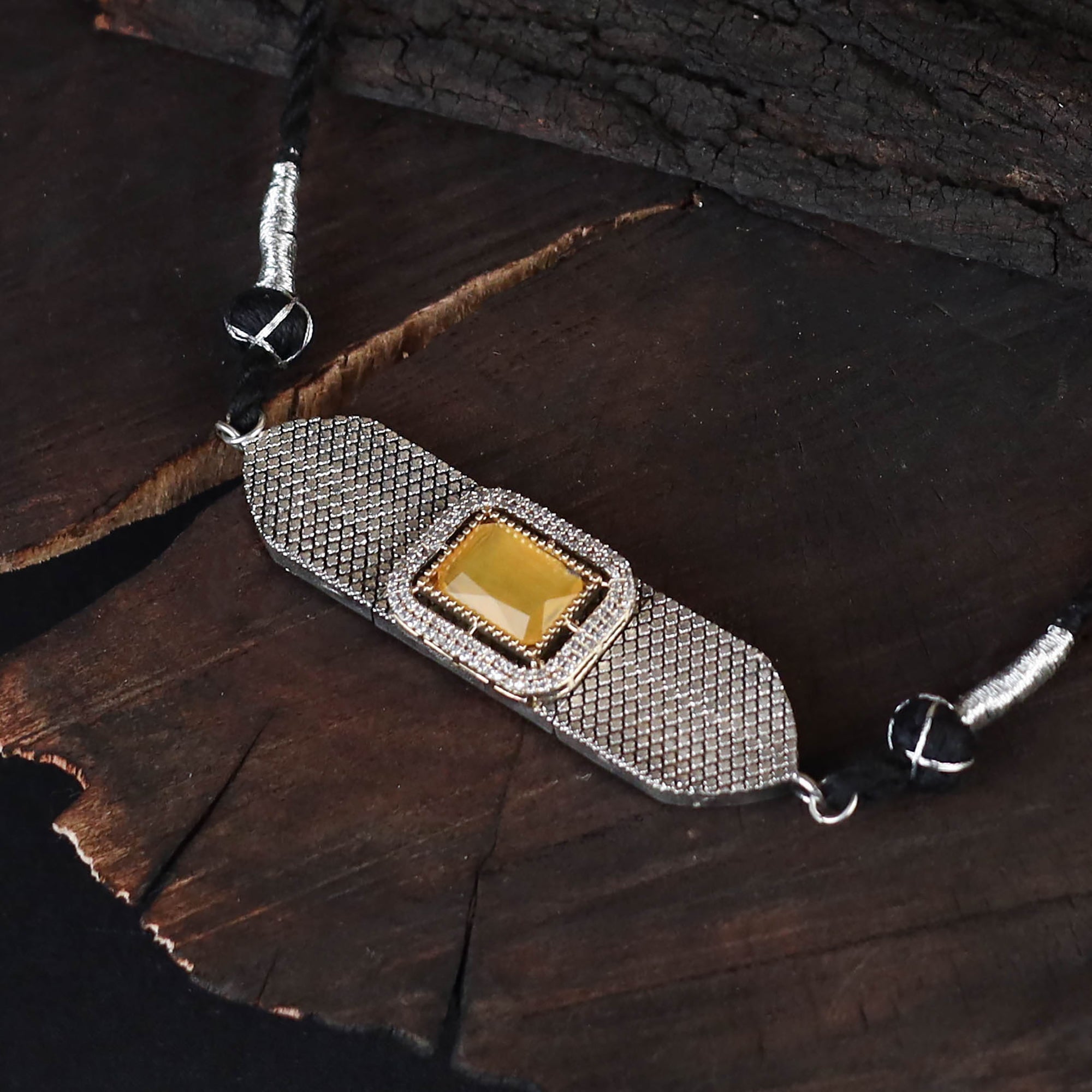 Saanjh Saaj Classic German Silver Necklace Set