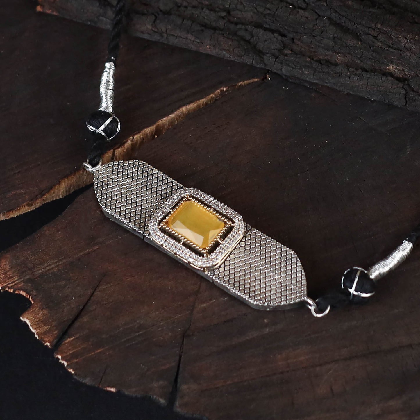 Saanjh Saaj Classic German Silver Necklace Set