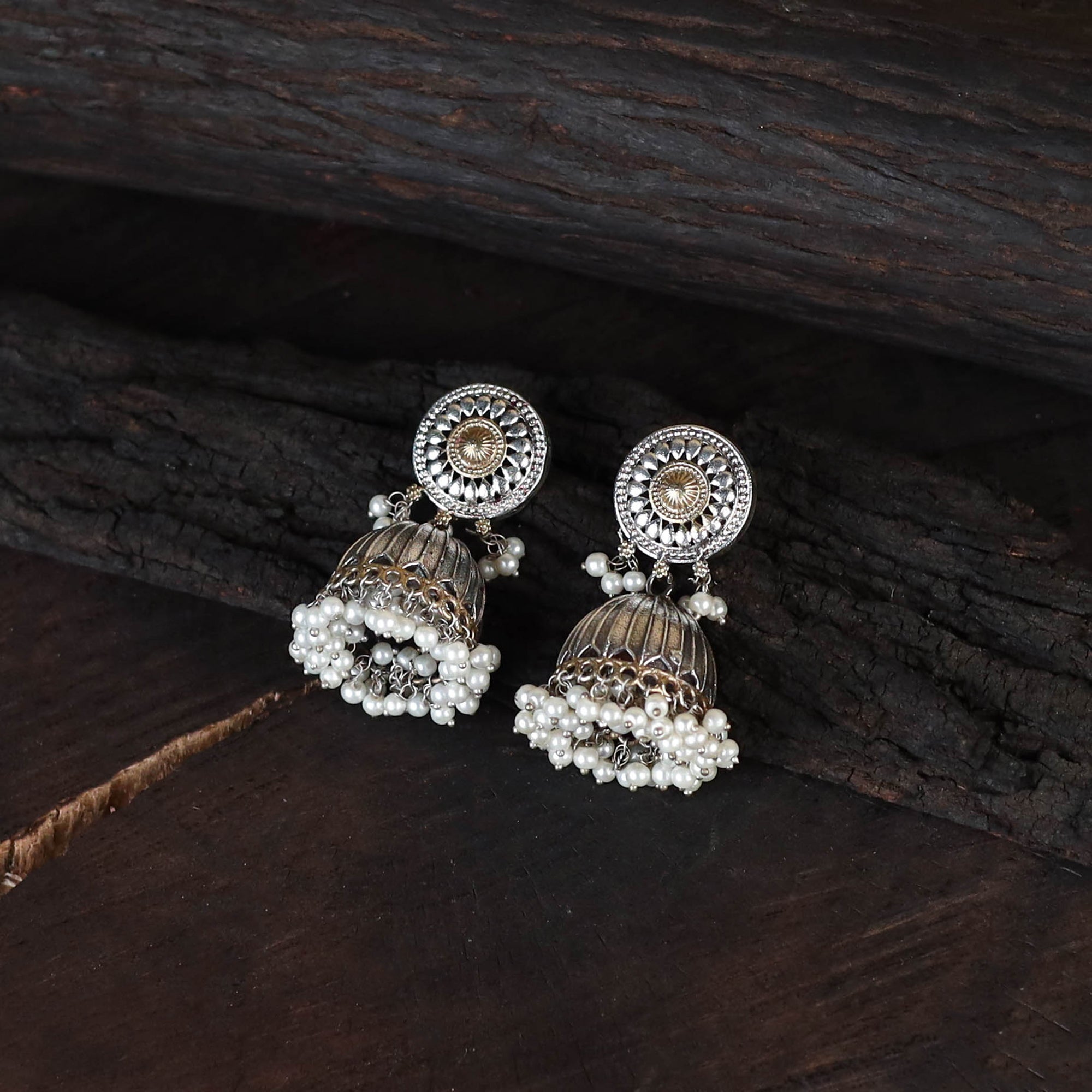 Saanjh Saaj Classic German Silver Necklace Set