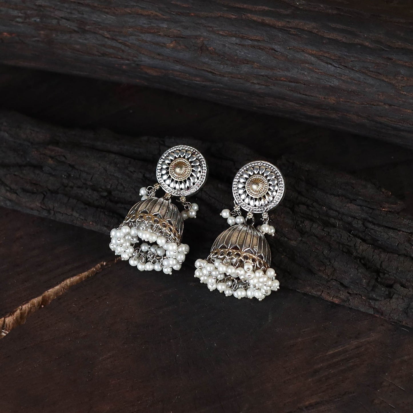 Saanjh Saaj Classic German Silver Necklace Set