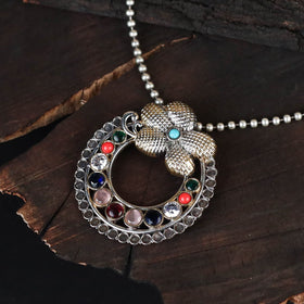 Saanjh Saaj Classic German Silver Necklace Set