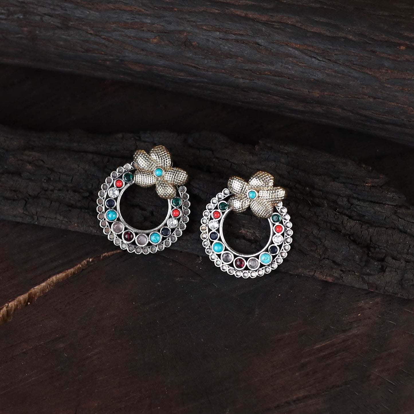 Saanjh Saaj Classic German Silver Necklace Set