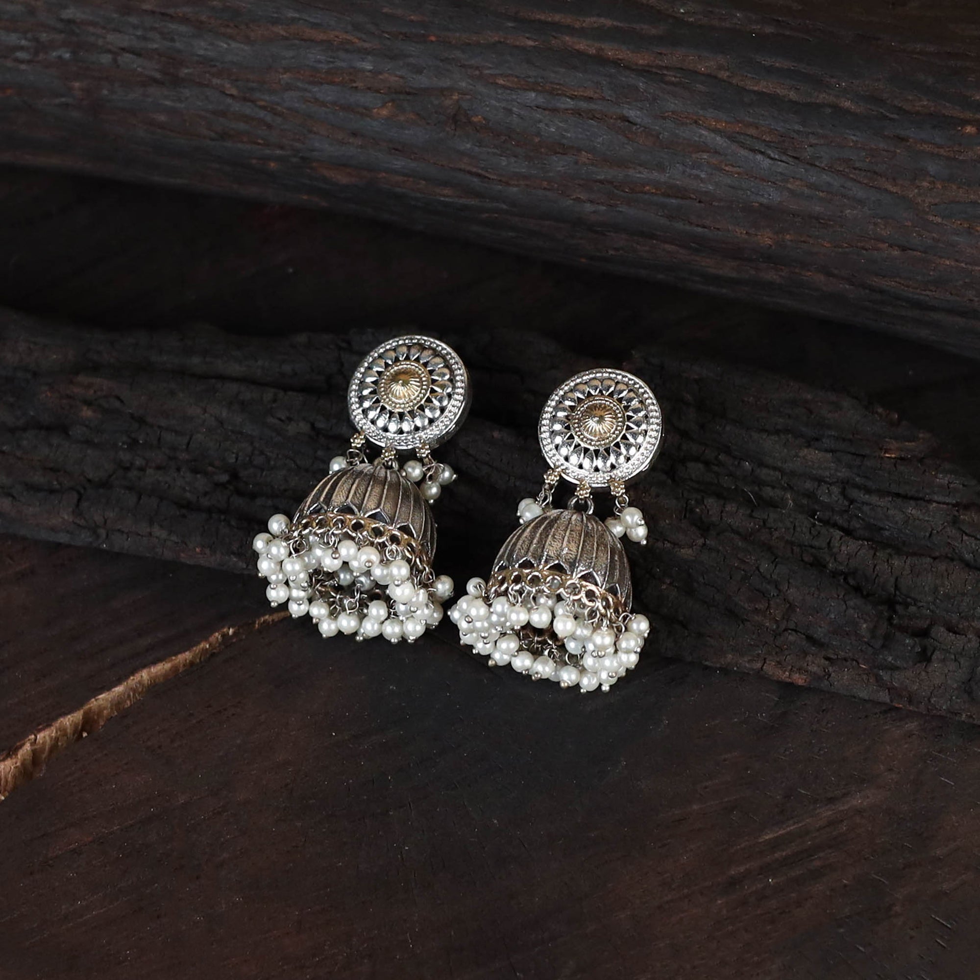 Saanjh Saaj Classic German Silver Necklace Set