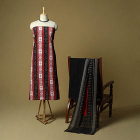 Sambalpuri ikat handloom cotton 3pc unstitched dress