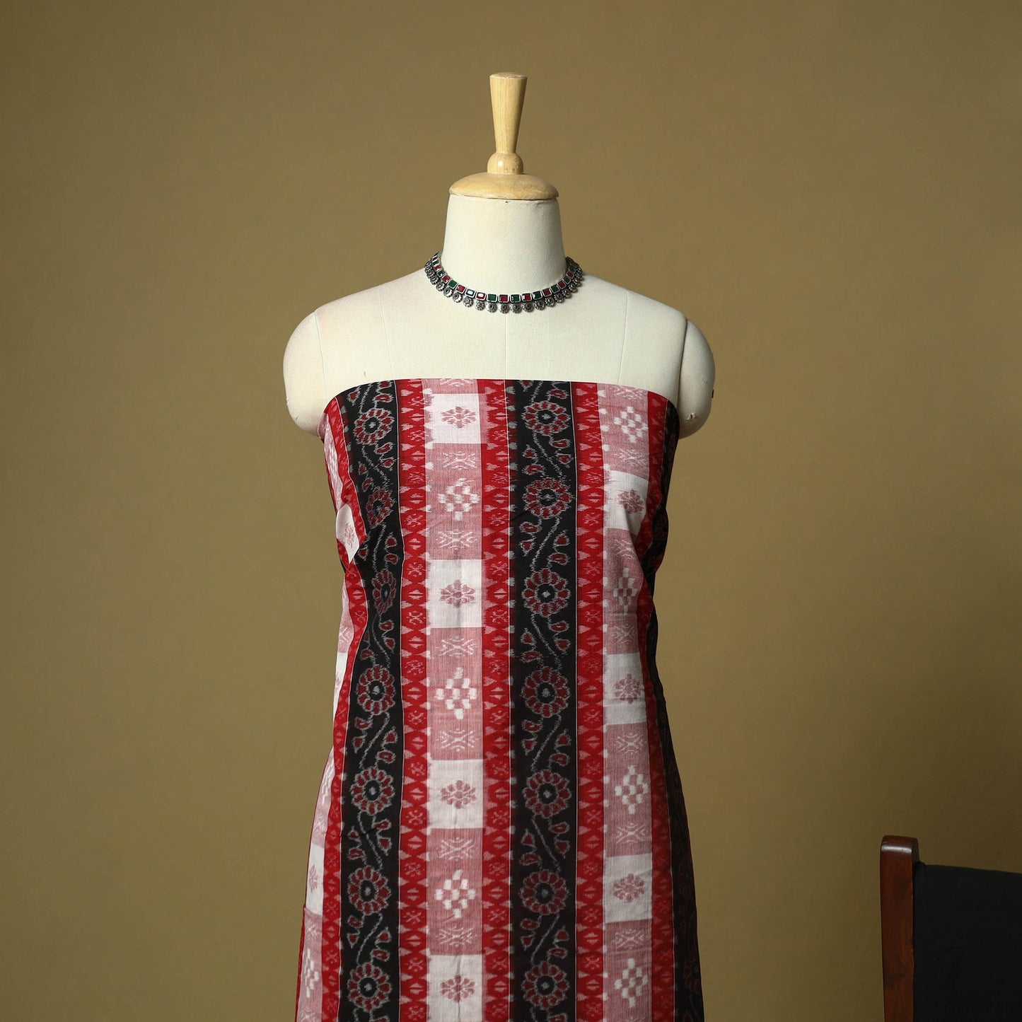 Sambalpuri ikat handloom cotton 3pc unstitched dress