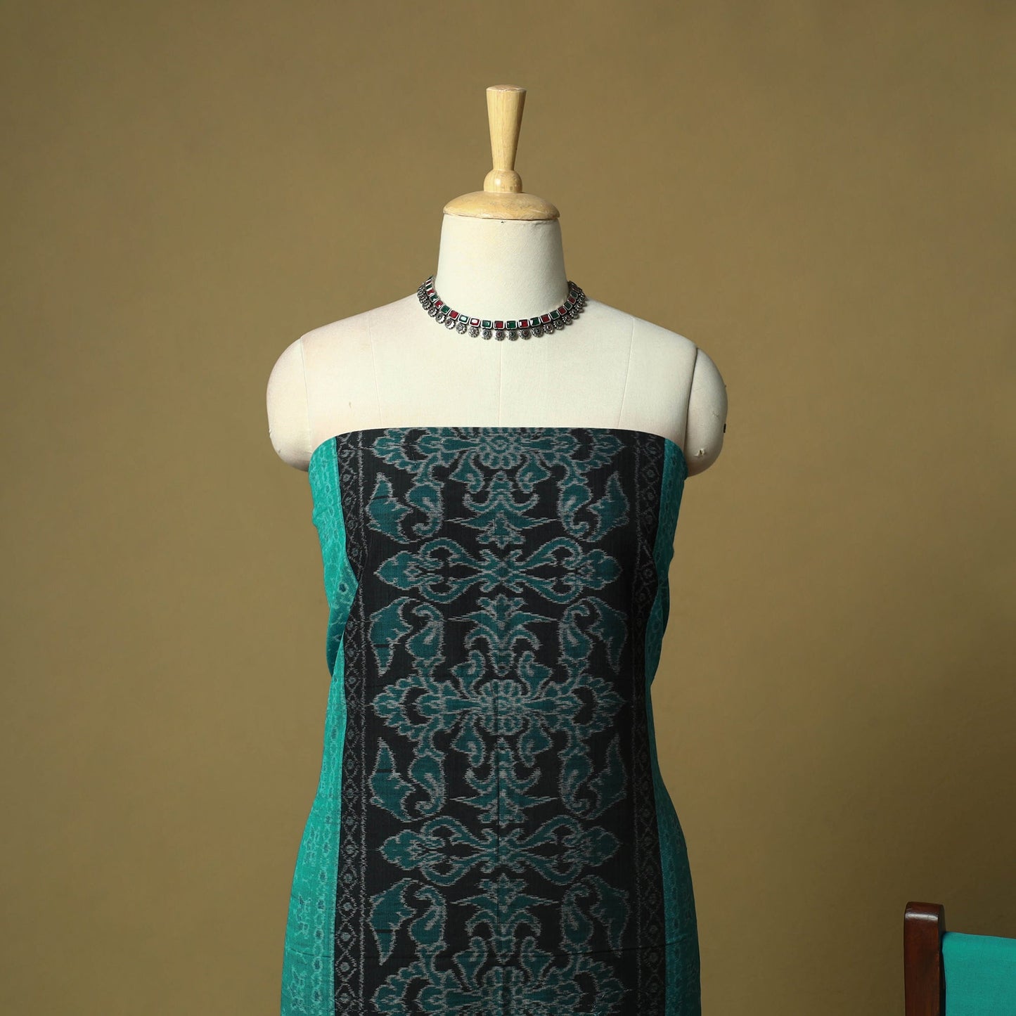 Sambalpuri ikat handloom cotton 3pc unstitched dress
