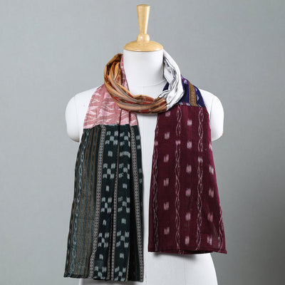  Sambalpuri Ikat Patchwork Cotton Stole Online at iTokri.com