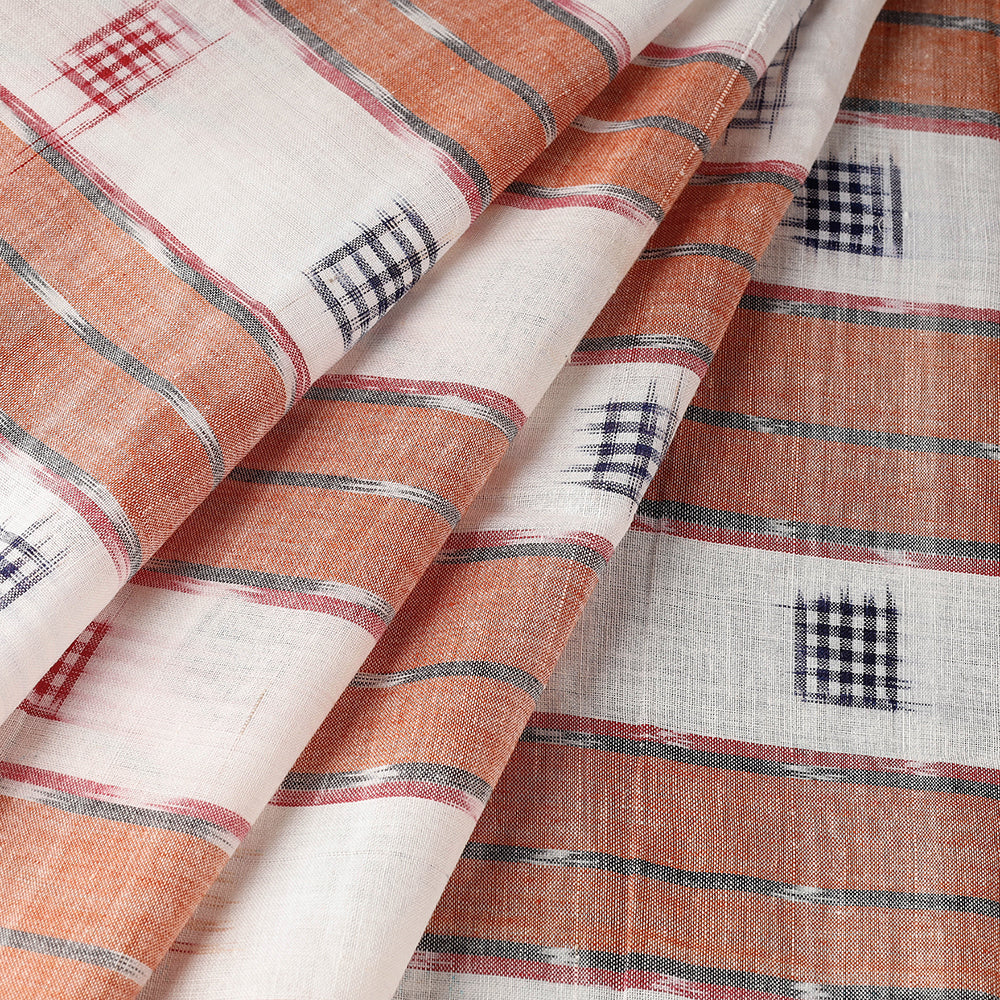 Multicolor Sambalpuri Ikat Weave Handloom Cotton Fabric