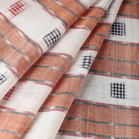 Multicolor Sambalpuri Ikat Weave Handloom Cotton Fabric