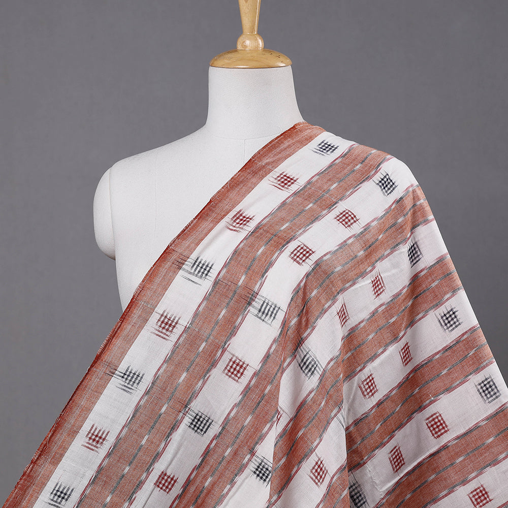 Multicolor Sambalpuri Ikat Weave Handloom Cotton Fabric