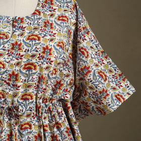 Sanganeri Block Print Cotton Kaftan (Short) 