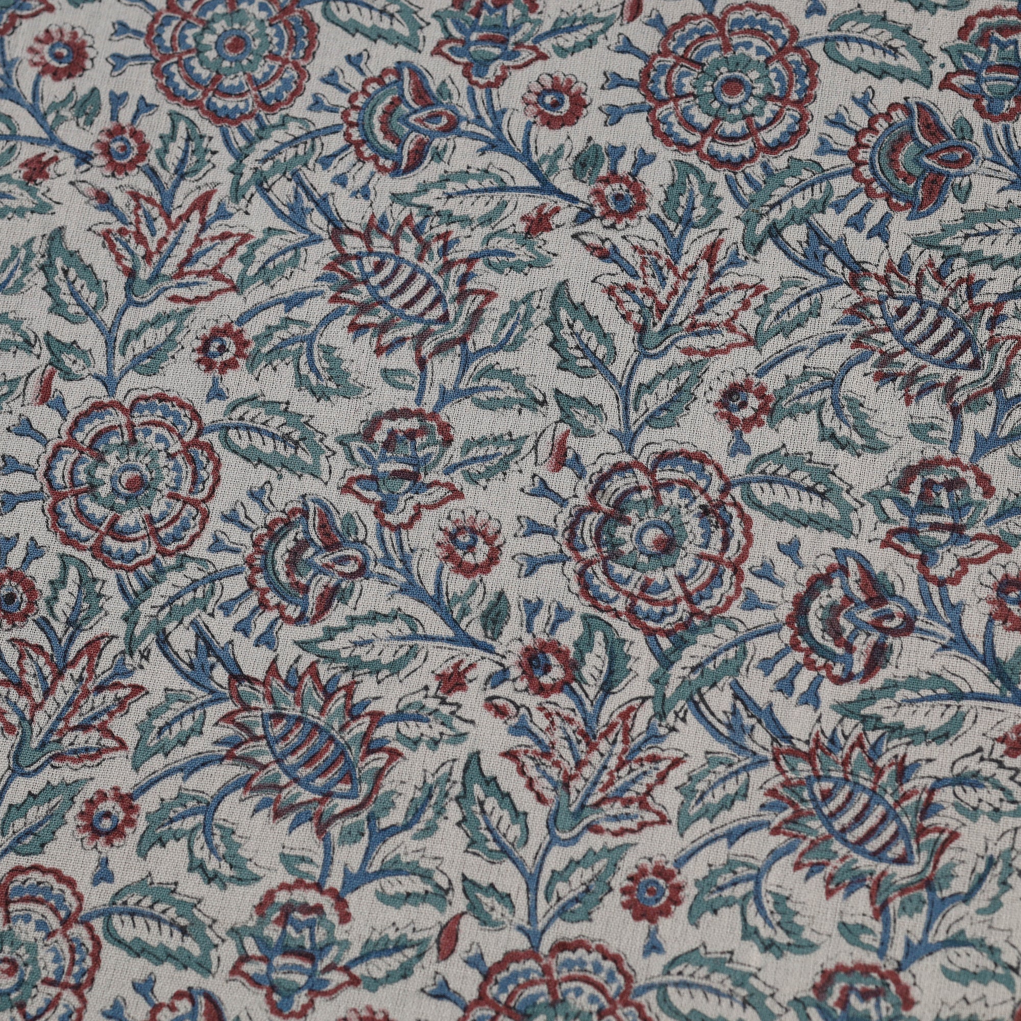 Sanganeri handloom pure wool fabric 06 - handcrafted