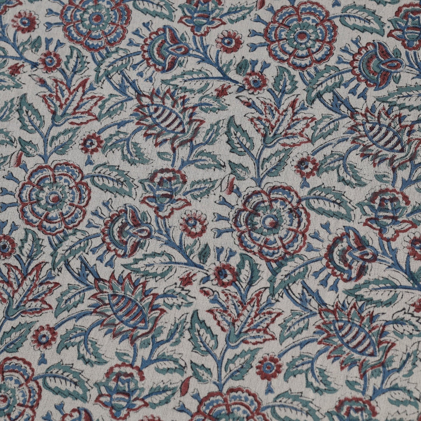 Sanganeri handloom pure wool fabric 06 - handcrafted