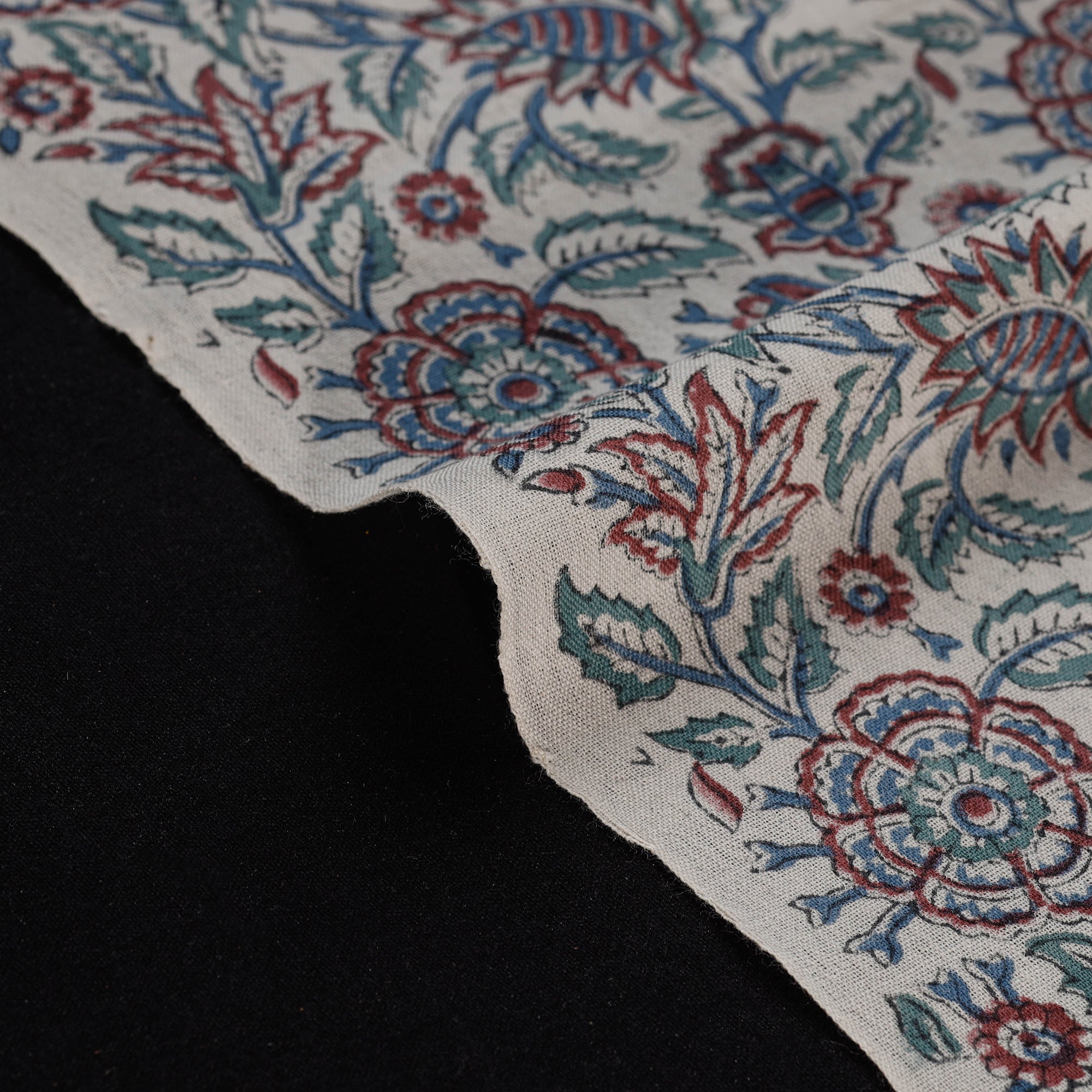 Sanganeri handloom pure wool fabric 06 - handcrafted