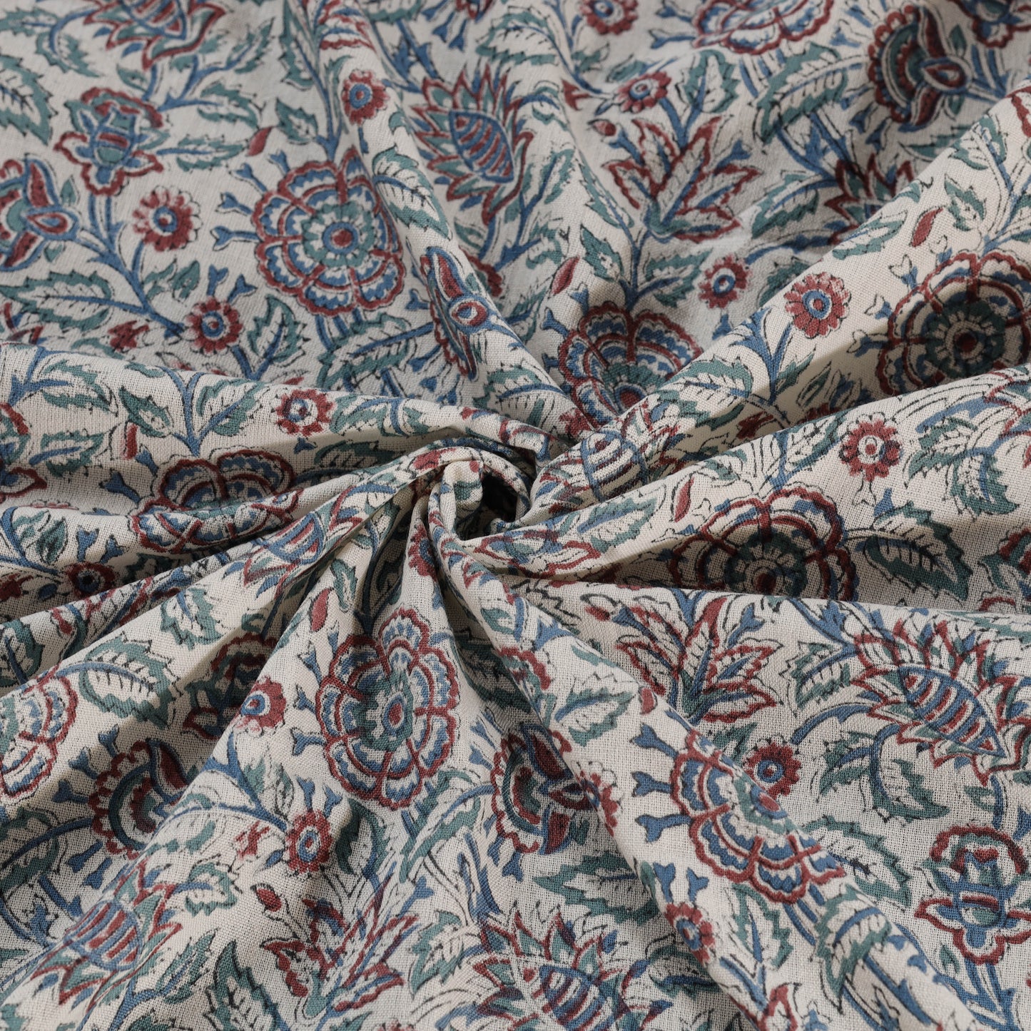 Sanganeri handloom pure wool fabric 06 - handcrafted