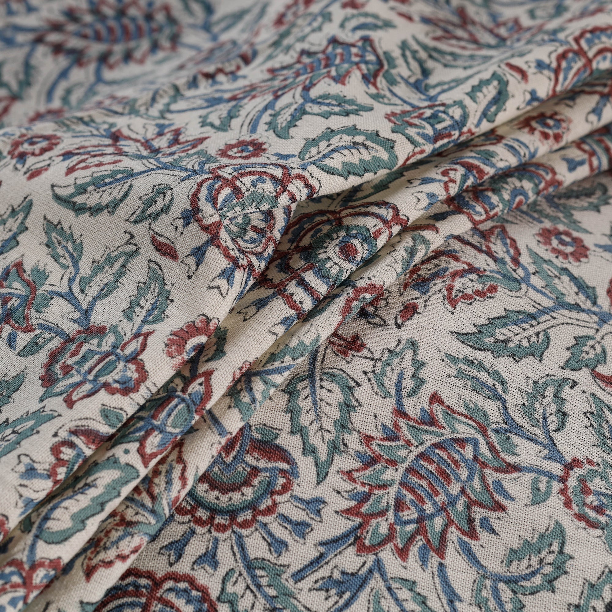 Sanganeri handloom pure wool fabric 06 - handcrafted