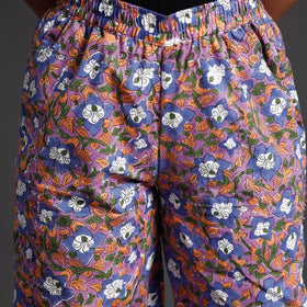 Buy Sanganeri Block Printed Cotton Elasticated Afghani Salwar Online at iTokri.com