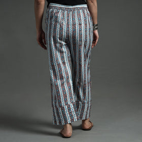 Buy Sanganeri Block Printed Cotton Elasticated Palazzo Online at iTokri.com