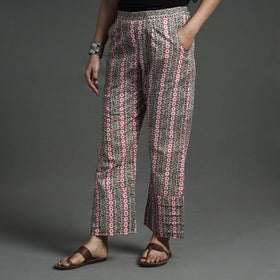 Multicolor - Sanganeri Block Printed Elasticated Palazzo