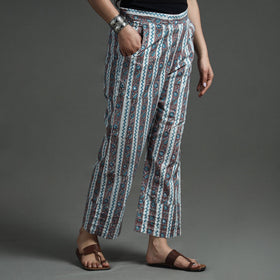 Buy Sanganeri Block Printed Cotton Elasticated Palazzo Online at iTokri.com