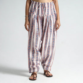 Multicolor - sanganeri block printed cotton elasticated