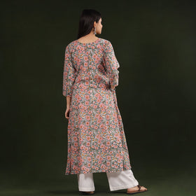 Buy Sanganeri Block Printed Cotton Long Kurta for Women