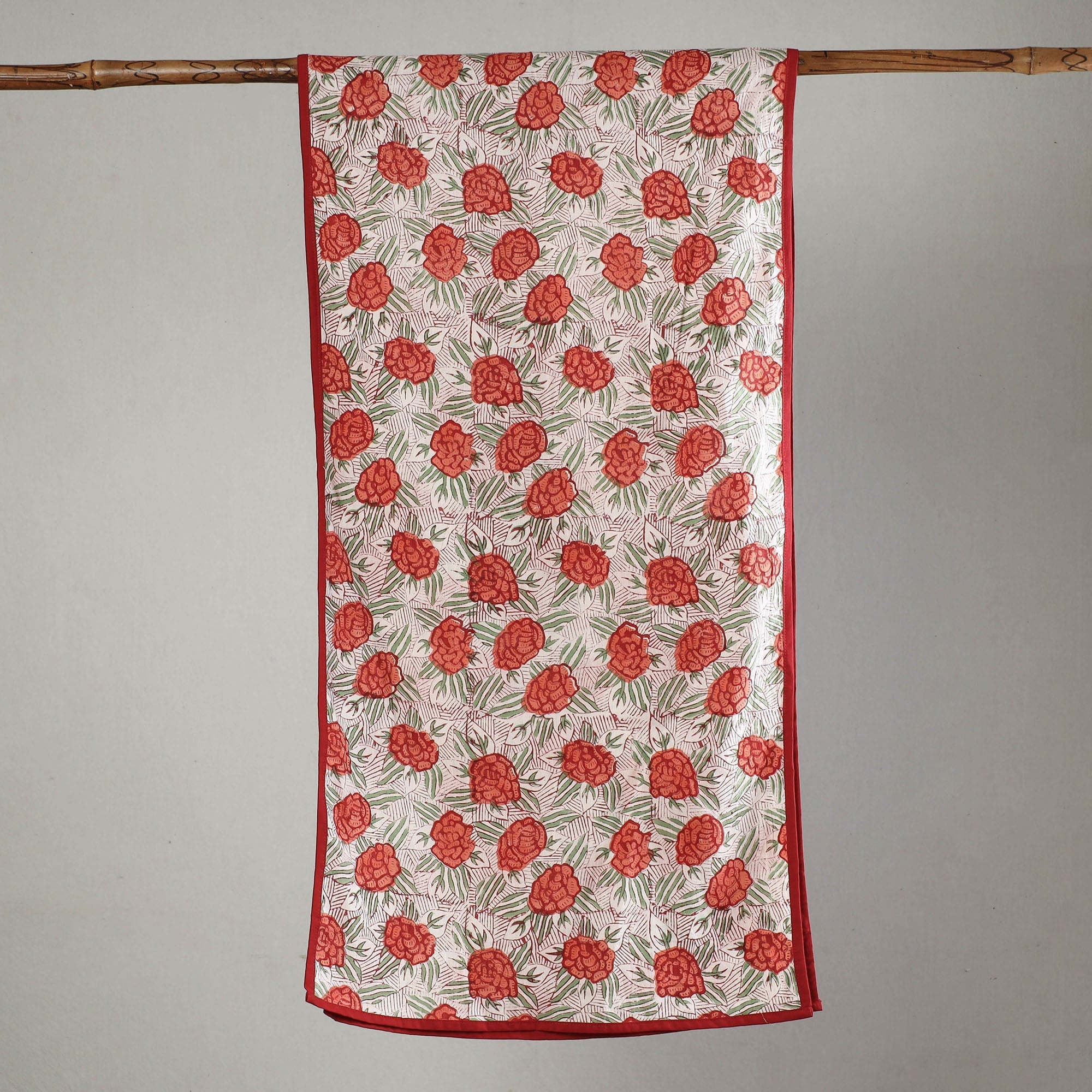  Sanganeri Block Printed Cotton Stole 08 