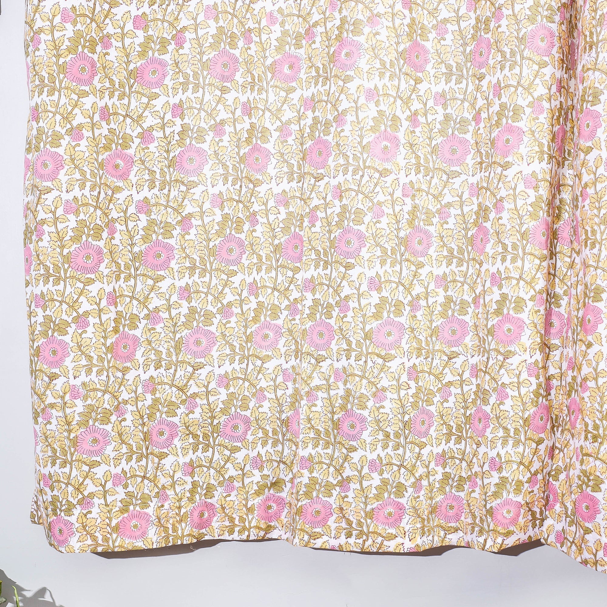 Sanganeri printed cotton window curtain (5 x 3 feet)