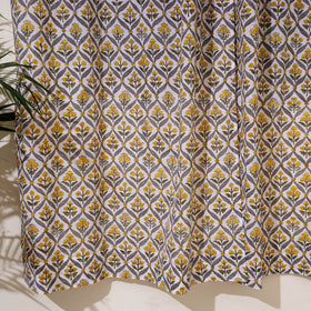  Sanganeri Block Print Pure Cotton Door Curtain Online at iTokri.com