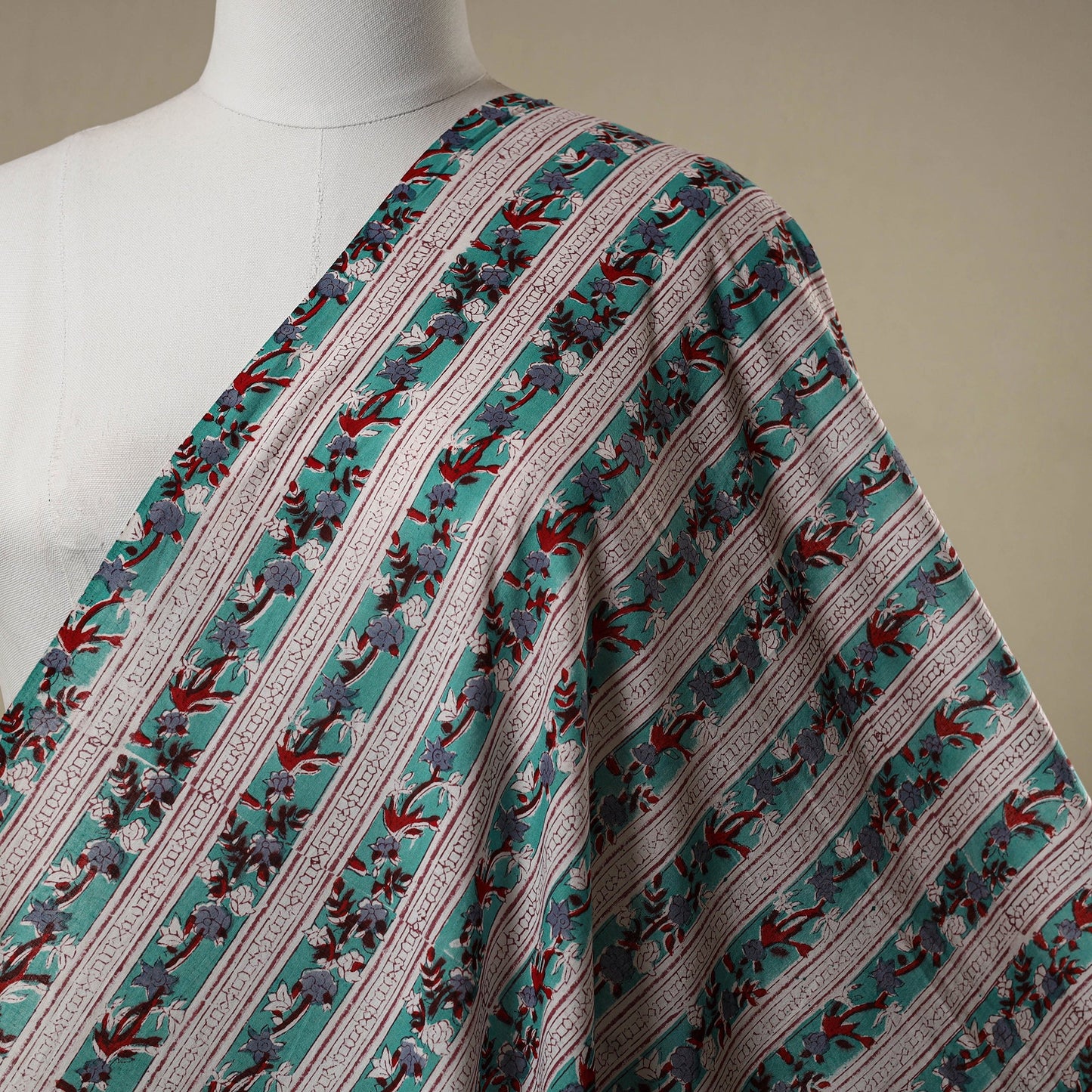 Multicolor - sanganeri cotton fabric 05 - handcrafted