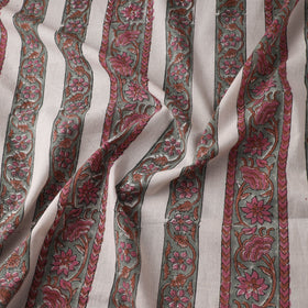 White - sanganeri cotton fabric 34 - handcrafted