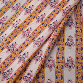 White - sanganeri cotton fabric 59 - handcrafted