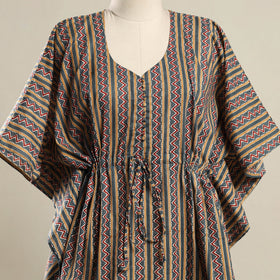 Multicolor - sanganeri cotton kaftan (short) 13