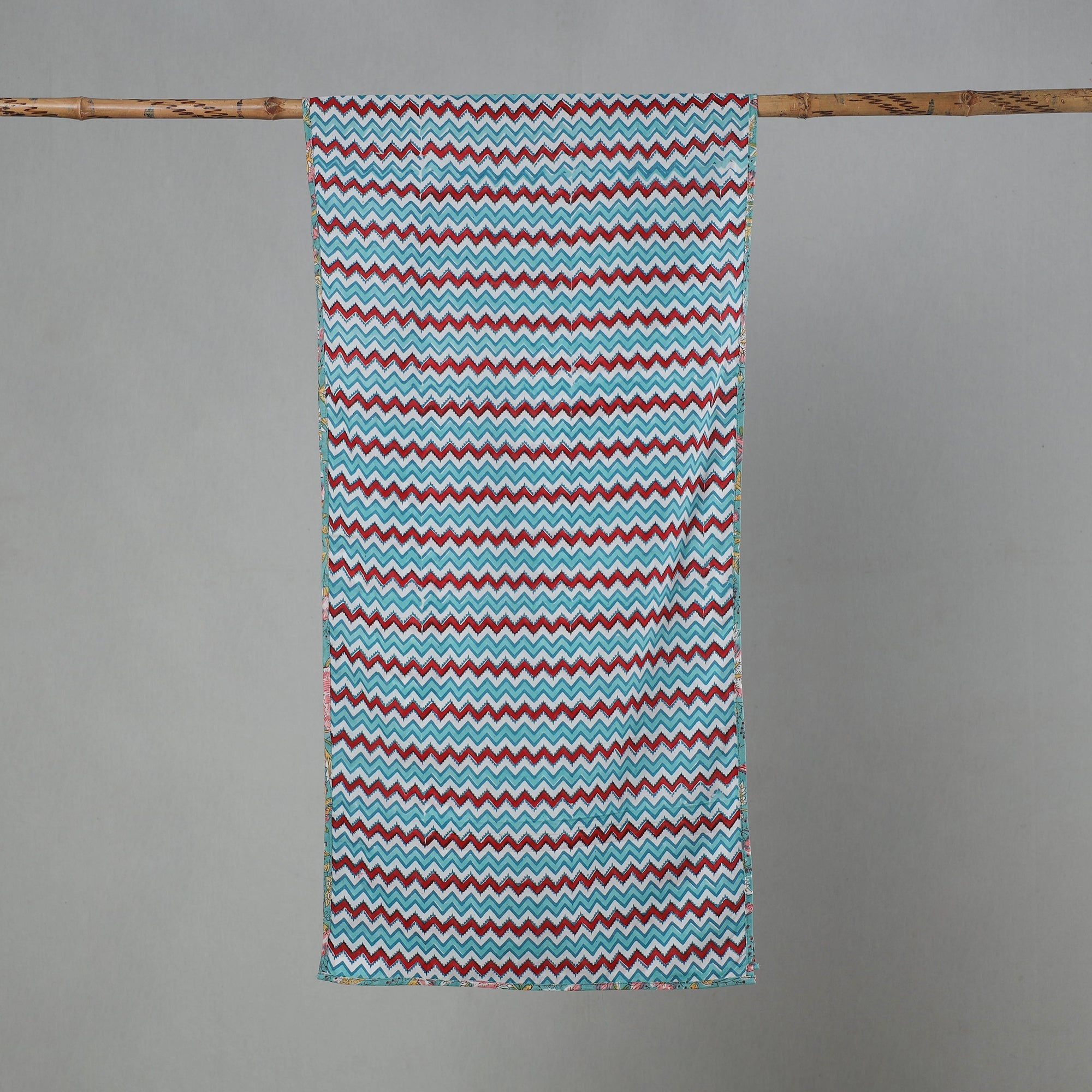 Multicolor - sanganeri cotton stole 04 - handcrafted