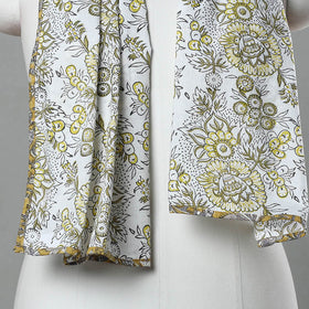 Buy Multicolor Sanganeri Block Print Cotton Stole Online